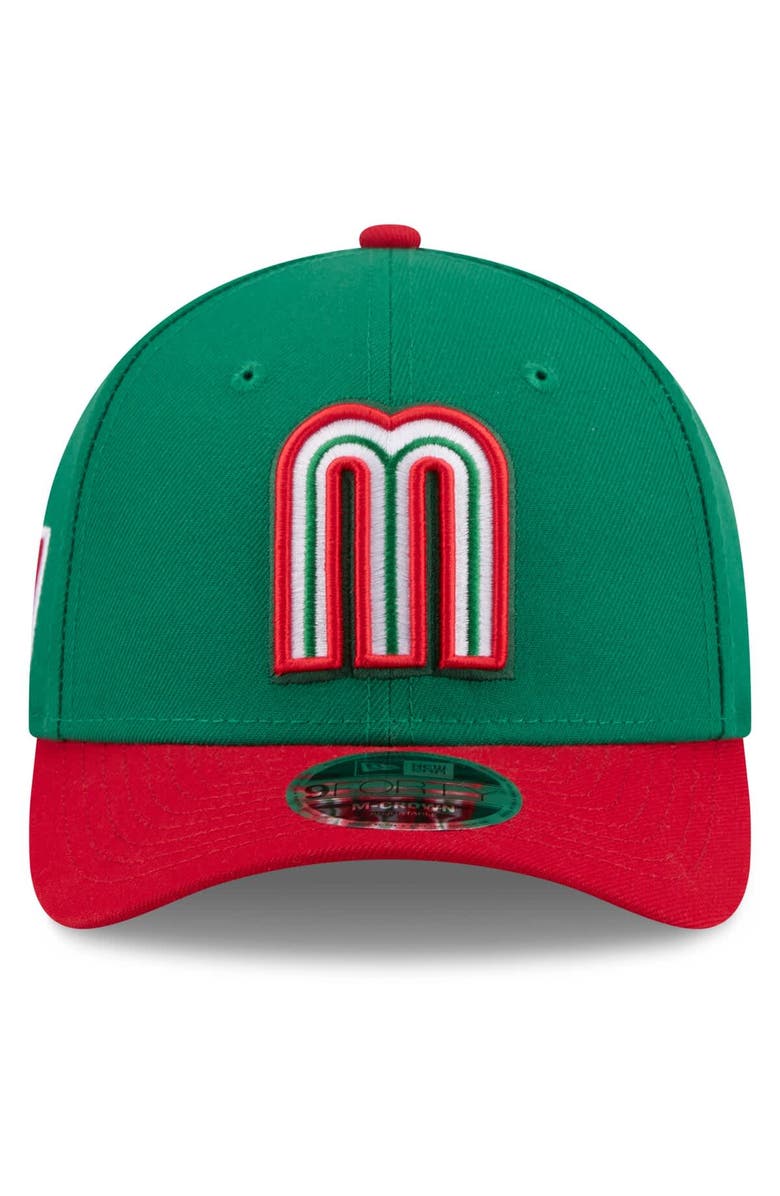 New Era Men's New Era  Green/Red Mexico Baseball 2026 World Baseball Classic 9FORTY M-Crown Adjustable Hat, Alternate, color, Green