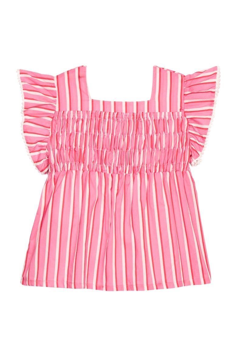 Kids' Chest Smocked Chloe Top, Main, color, Saltwater Taffy Stripe