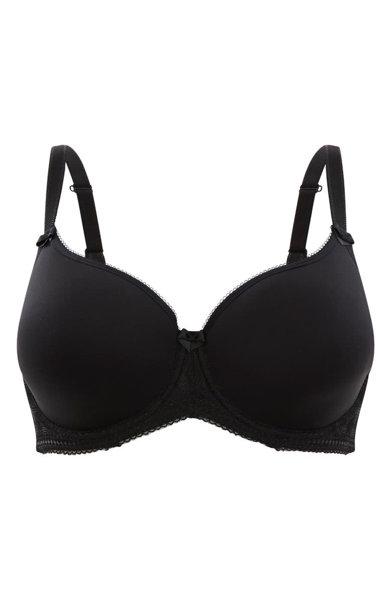 Panache Cari Underwire Spacer T-Shirt Bra, Alternate, color, Black