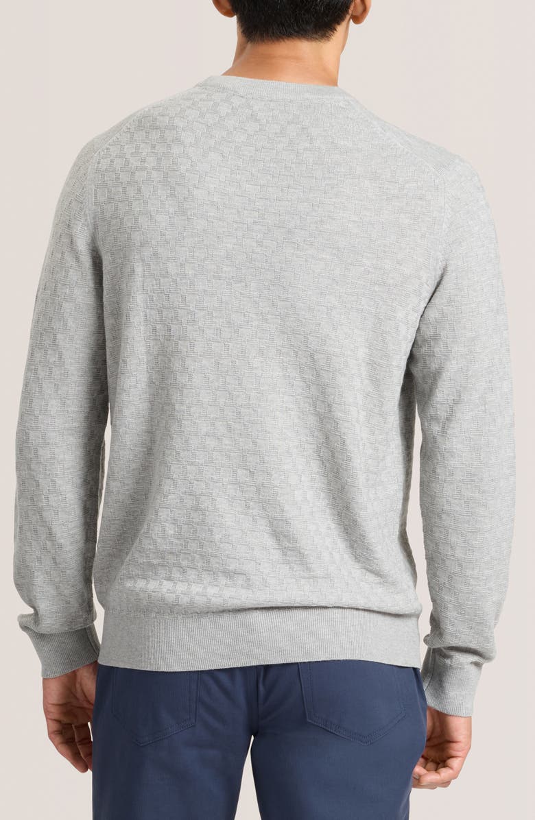 Ted Baker 'T' Stitch Crewneck Sweater, Alternate, color, Grey Heather