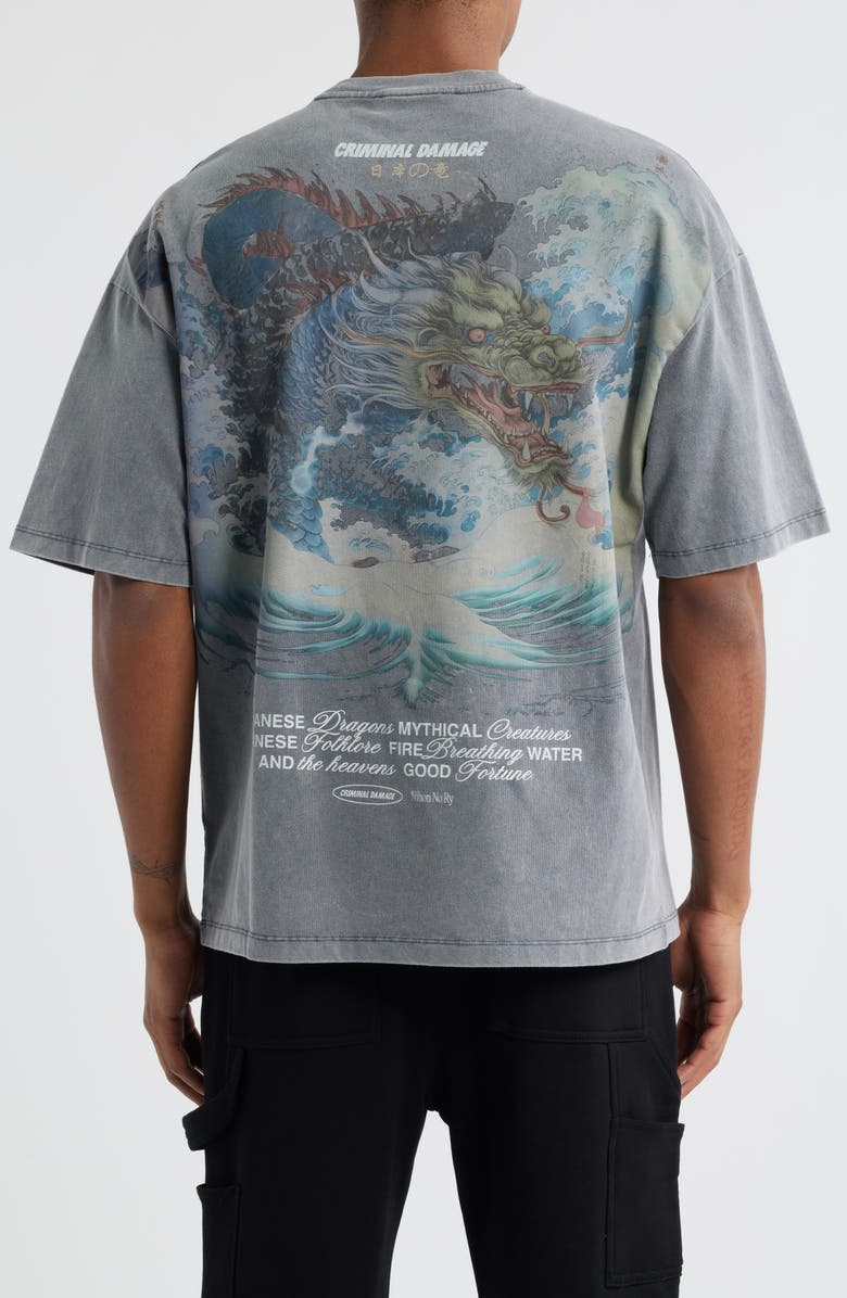 CRIMINAL DAMAGE Mythology Graphic T-Shirt, Alternate, color, Black