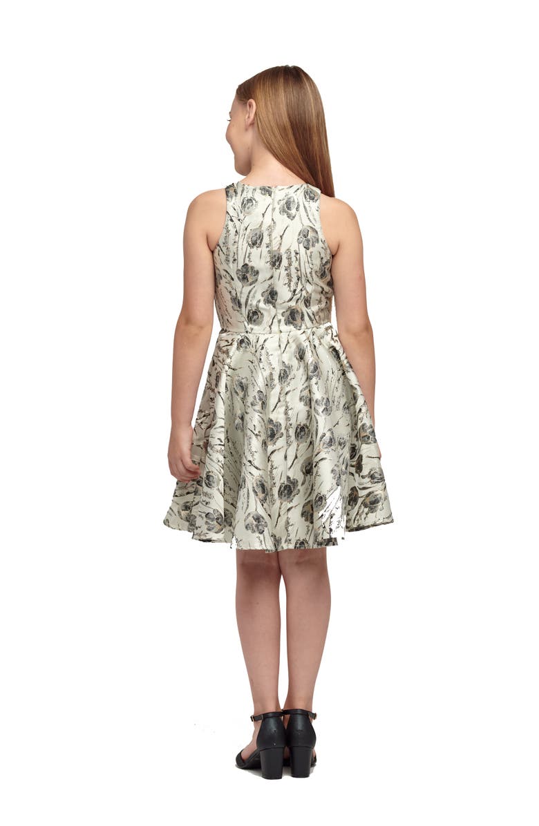 Un Deux Trois Racerback Jacquard Dress, Alternate, color, 