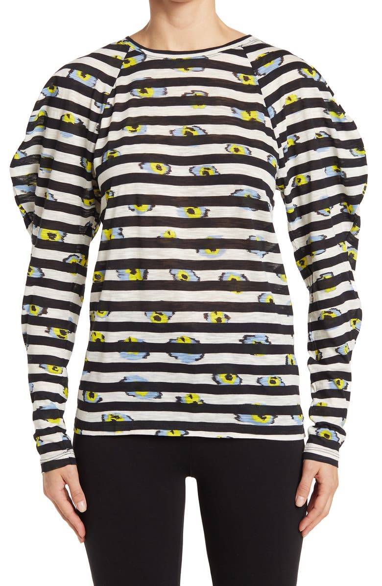 Proenza Schouler Mutton Sleeve Tissue Jersey Top, Main, color,