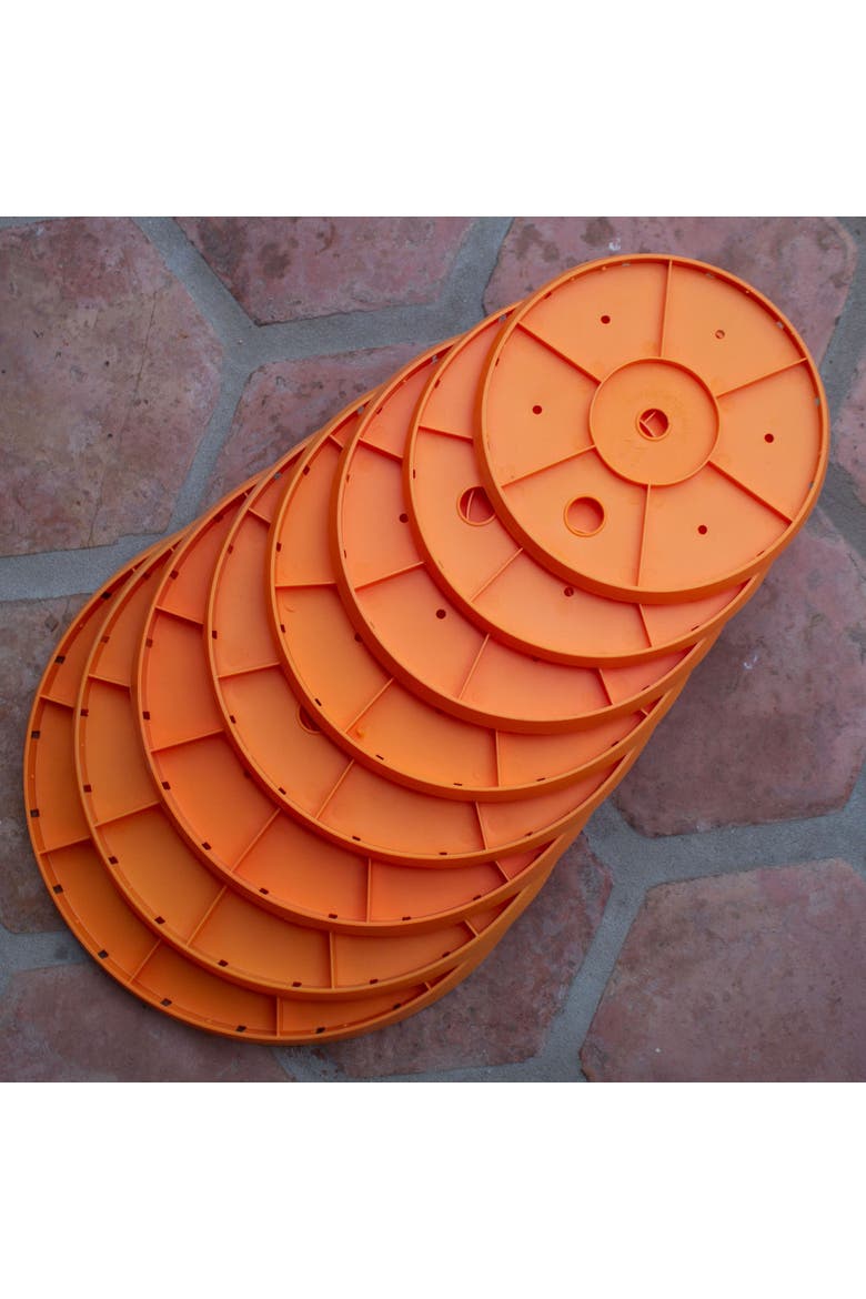 Upsadaisy Round Planter Lift Insert 11Inches Orange, Alternate, color, Orange