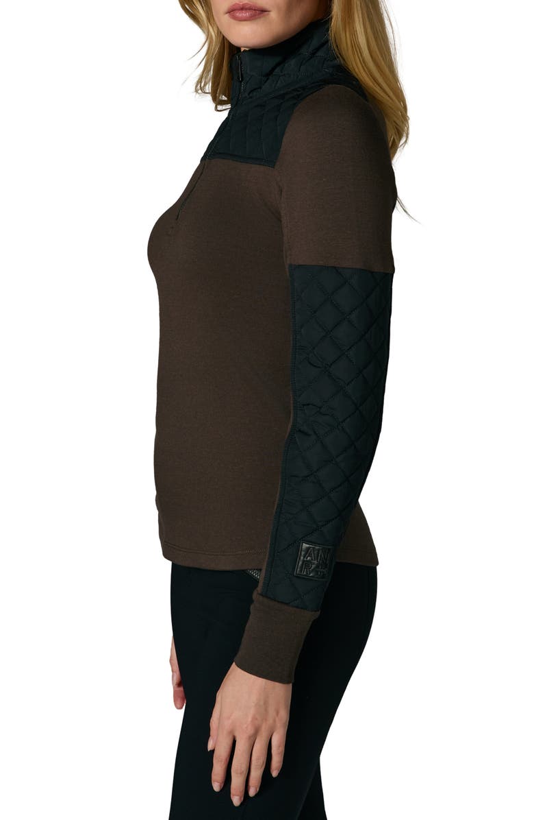 Alp N Rock Cody Quarter Zip Quilted Panel Pullover, Alternate, color,