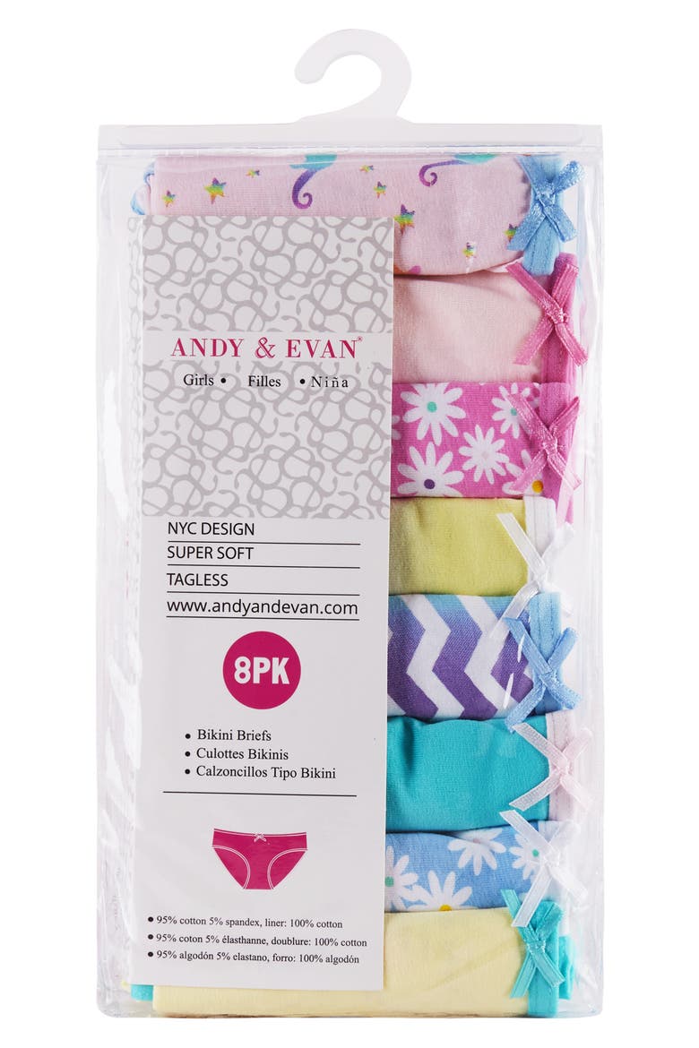 Kids' Bikini Briefs - Pack of 8, Main, color, PKT