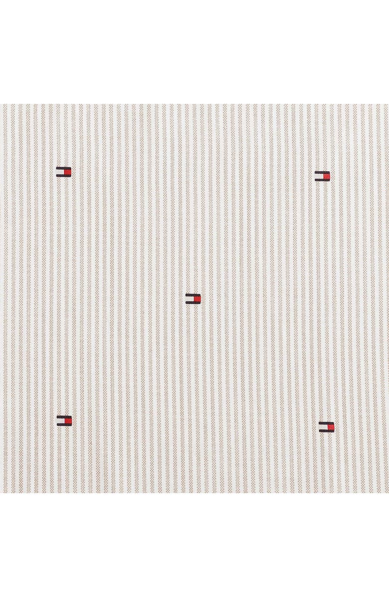 Tommy Hilfiger Ithaca Flag Stripe Cotton Percale Sheet Set, Alternate, color, Dusty Beige