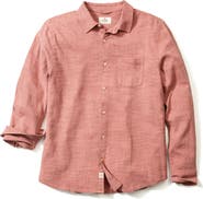 Marine Layer Slim Fit Stripe Stretch Selvage Button-Up Shirt