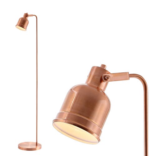Jonathan Y Brandon 57" Metal Task Led Floor Lamp, Copper In Copper