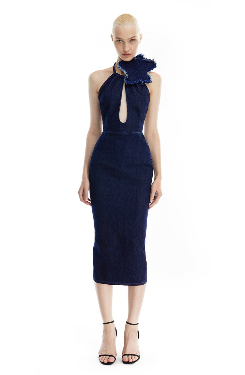 Mother of All Olivia Denim Midi Dress, Main, color, 