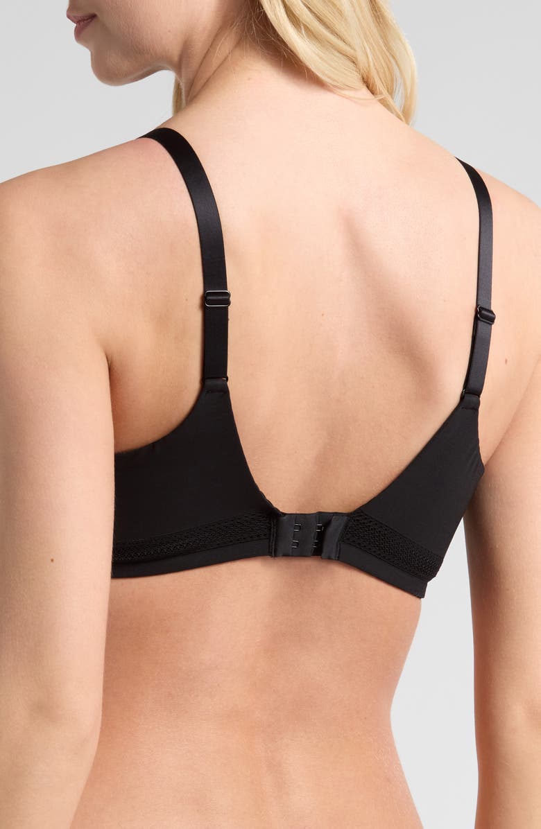 Chantelle Lingerie Easy Bliss Seamless Unlined Underwire Bra, Alternate, color, Black