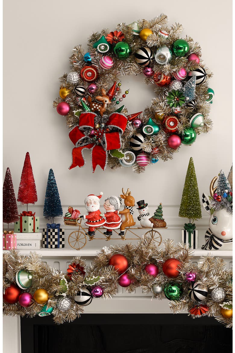 Granny Kitsch Christmas Santa and Company Decoration, Alternate, color, MULTI