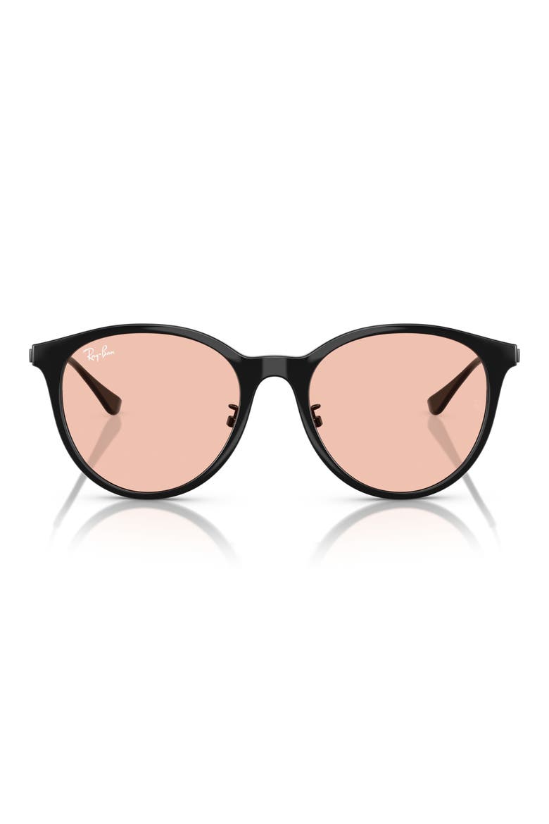 55mm Square Sunglasses, Main, color, 55 BLACK