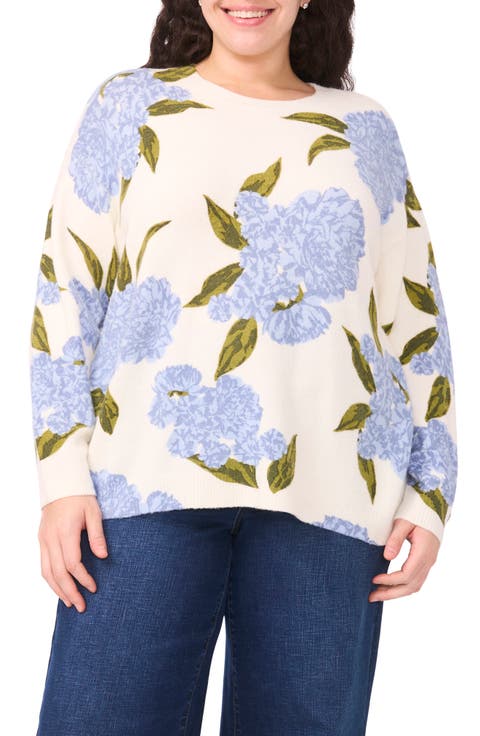 Rosa Jubilee Celebration Floral Sweater (Plus)