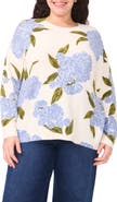 CeCe Rosa Jubilee Celebration Floral Sweater