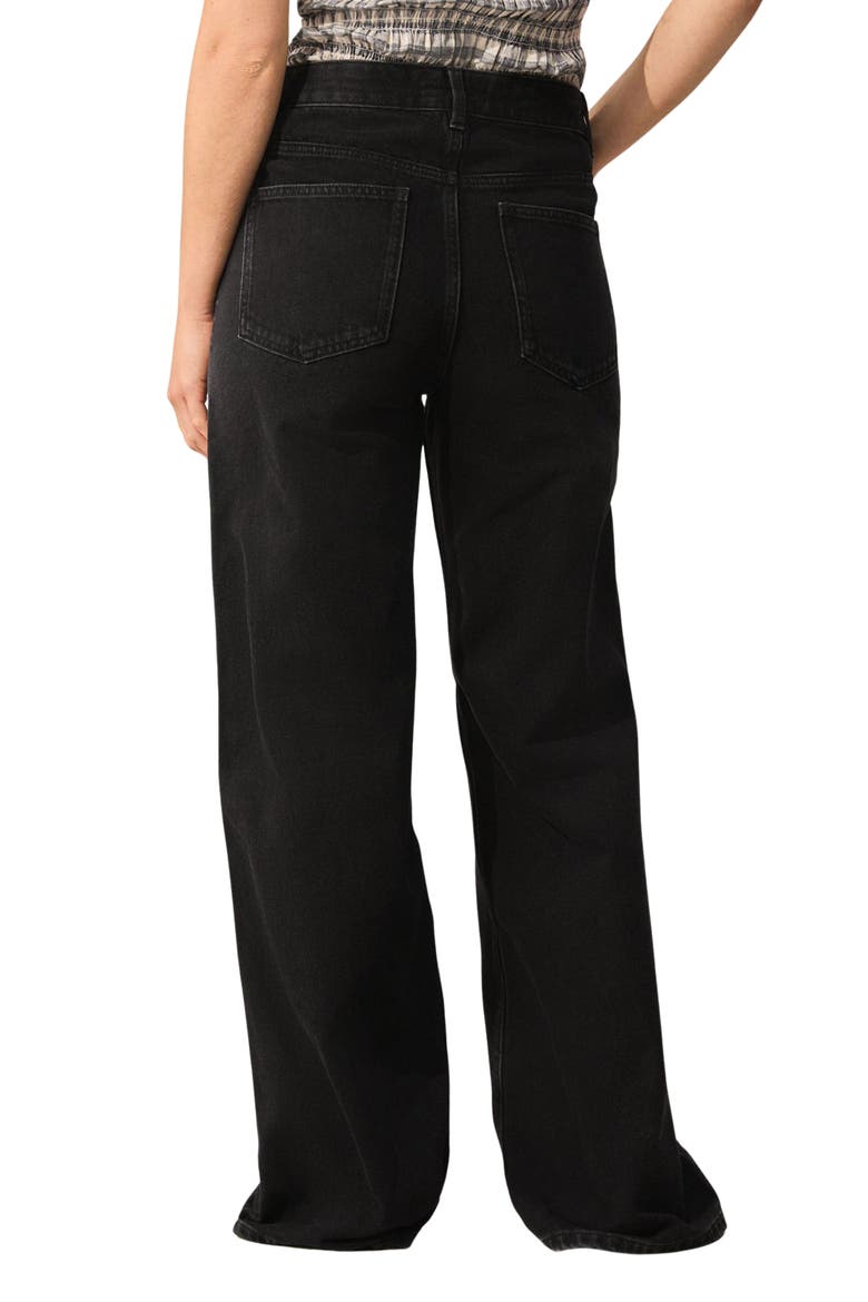 Wide Leg Jeans, Alternate, color, BLACK