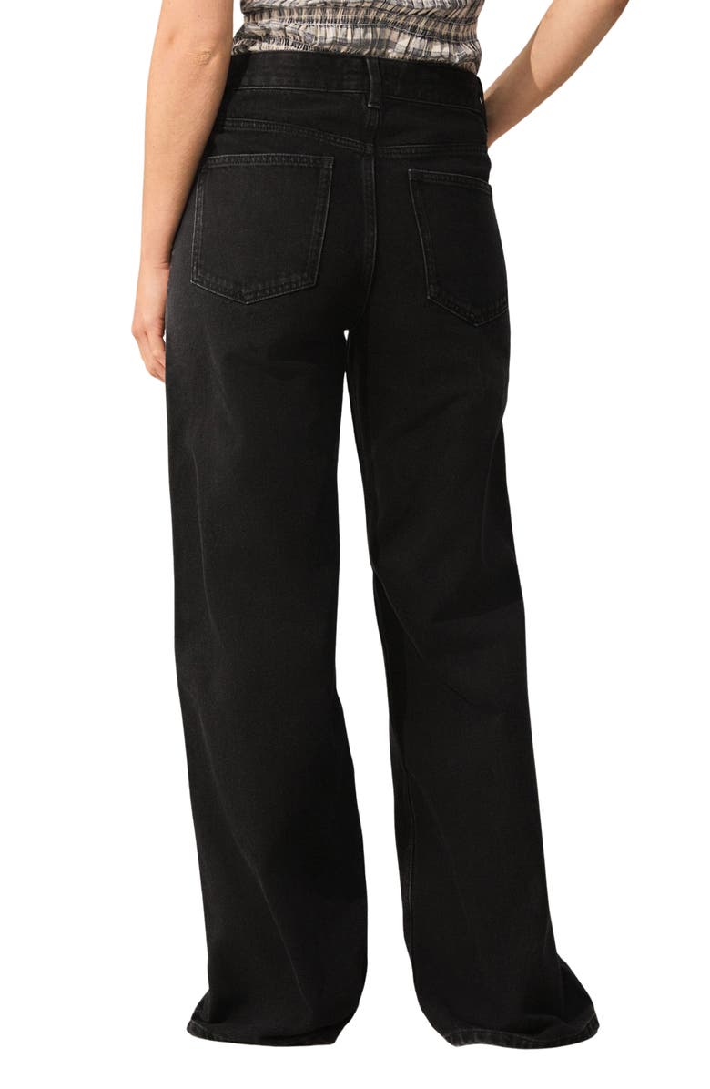 NEXT Wide Leg Jeans, Alternate, color, Black