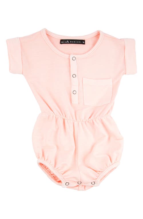 Miki Miette Judy Henley Romper In Seashell