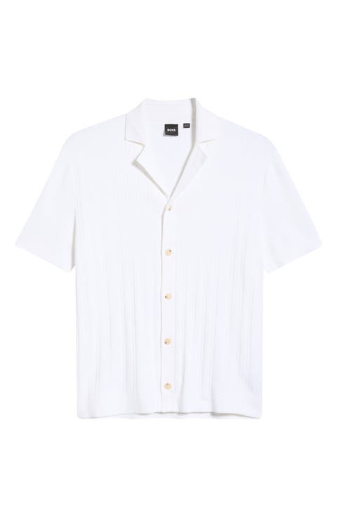 C-Neri Button Front Short Sleeve Shirt