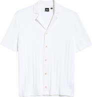 BOSS C-Neri Button Front Short Sleeve Shirt