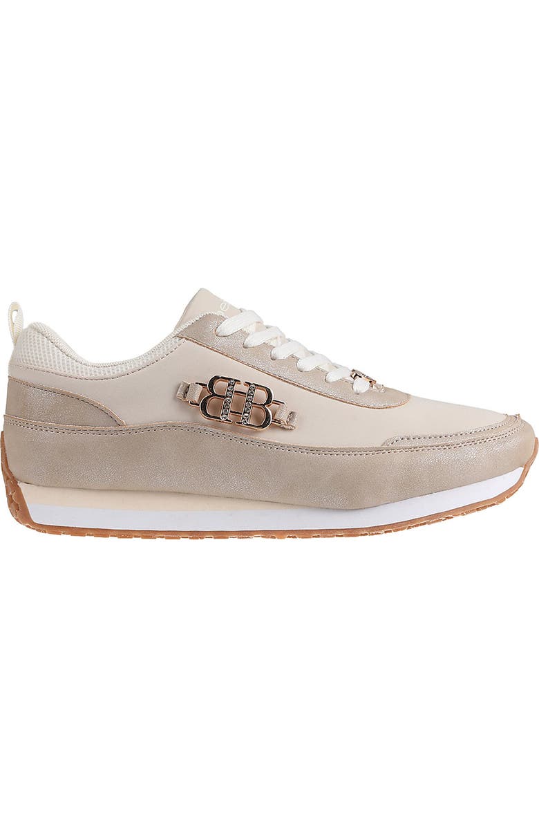 bebe Mixed Media Jogger Sneaker, Alternate, color,