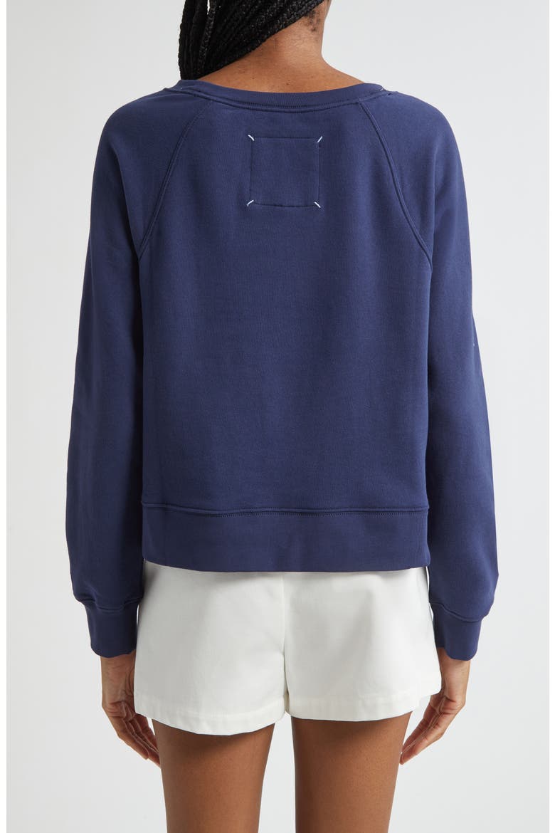 Marina Del Mar Cotton Sweatshirt, Alternate, color, COASTLINE