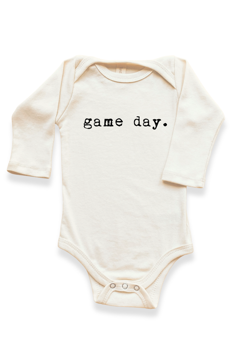 Game Day - Organic Long Sleeve Baby Bodysuit