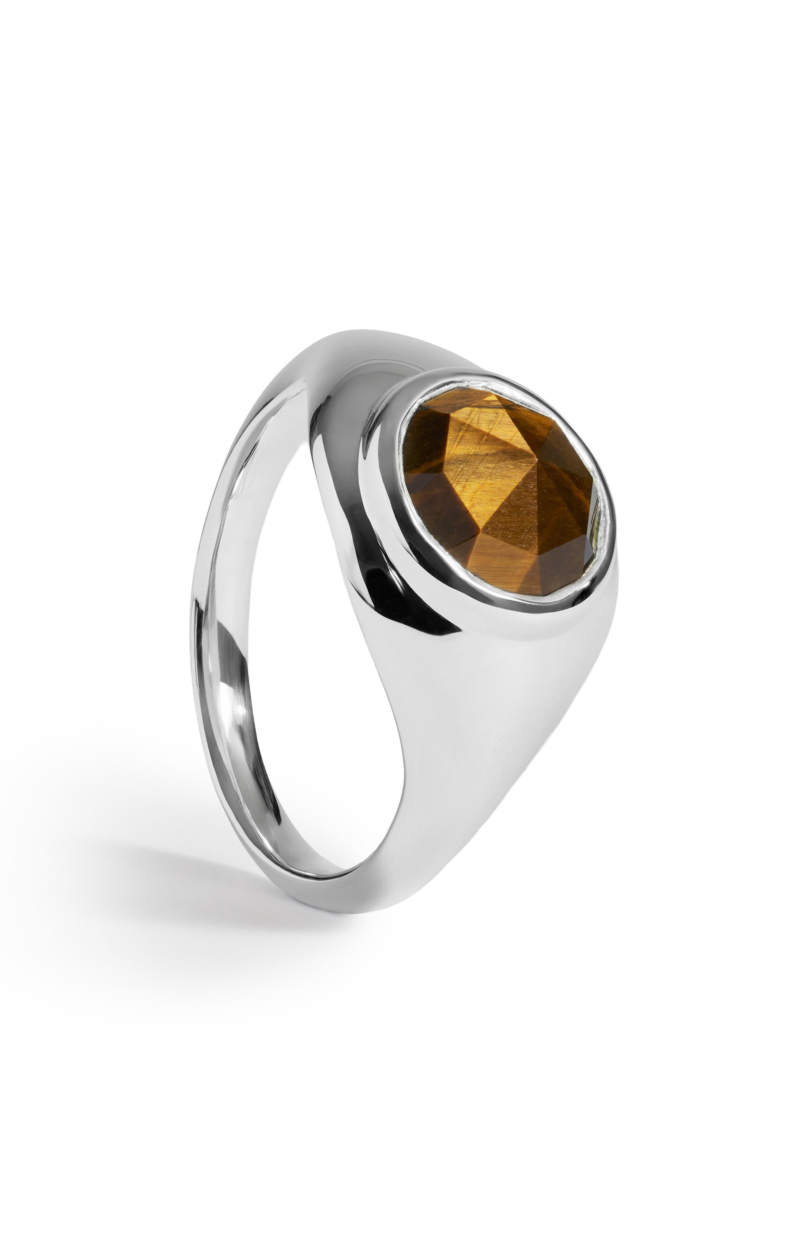 selected STERLING SILVER / TIGERS EYE