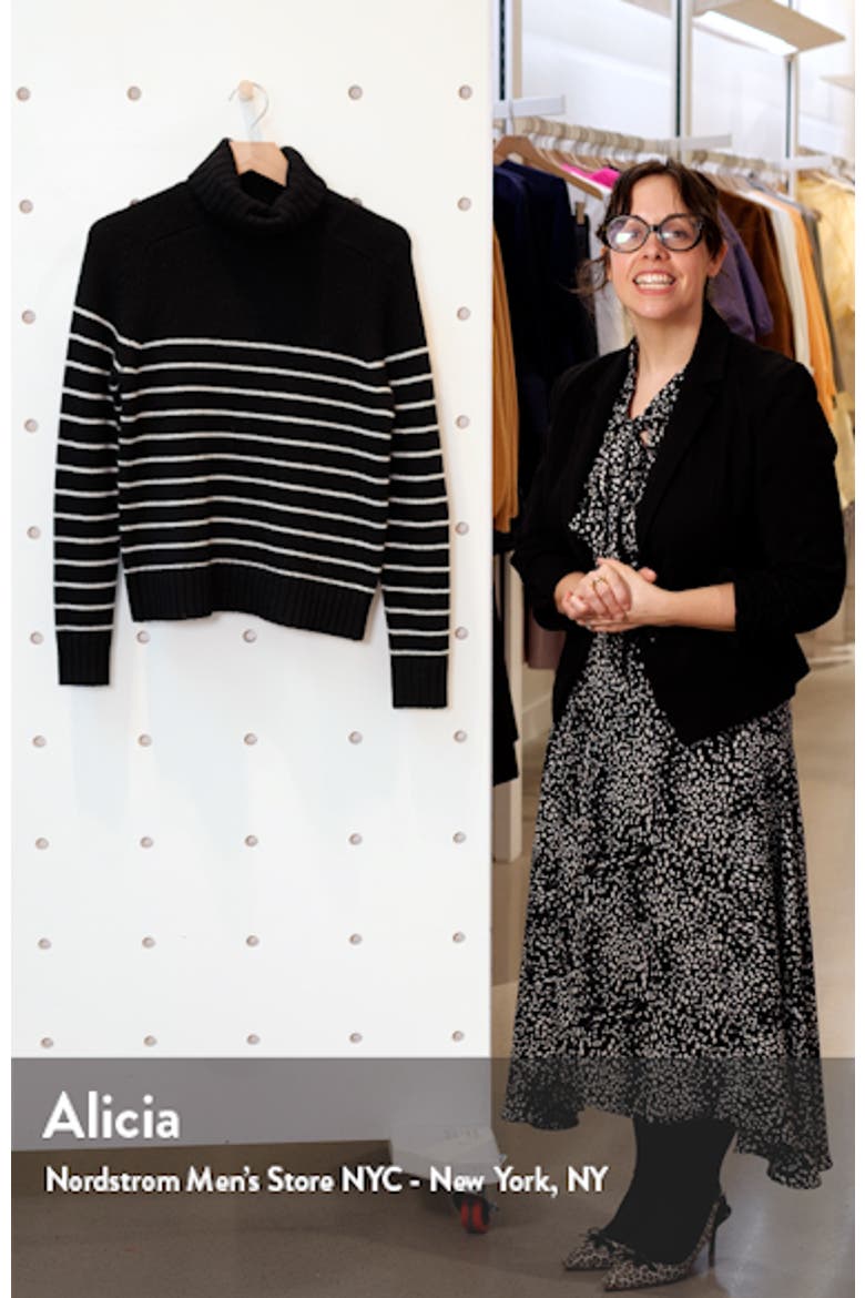 Molly Stripe Cashmere Turtleneck video
