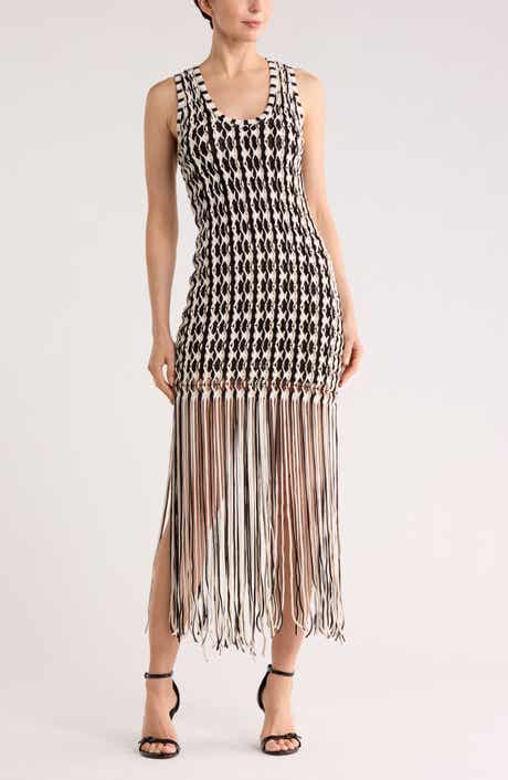 Simkhai Sonia Fringe Tank Dress