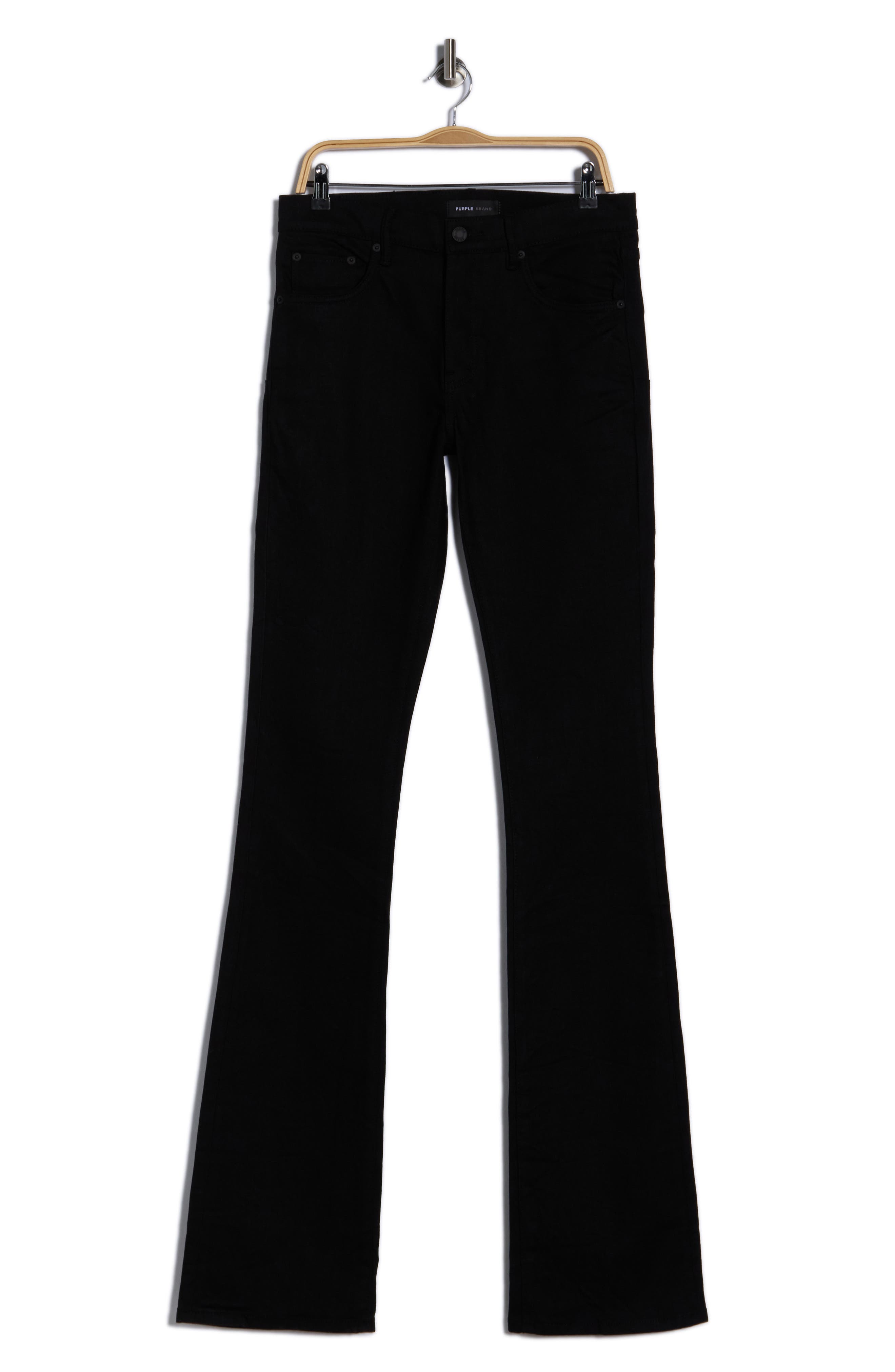PURPLE BRAND Super Stack Coated Flare Jeans (Men) | Nordstromrack