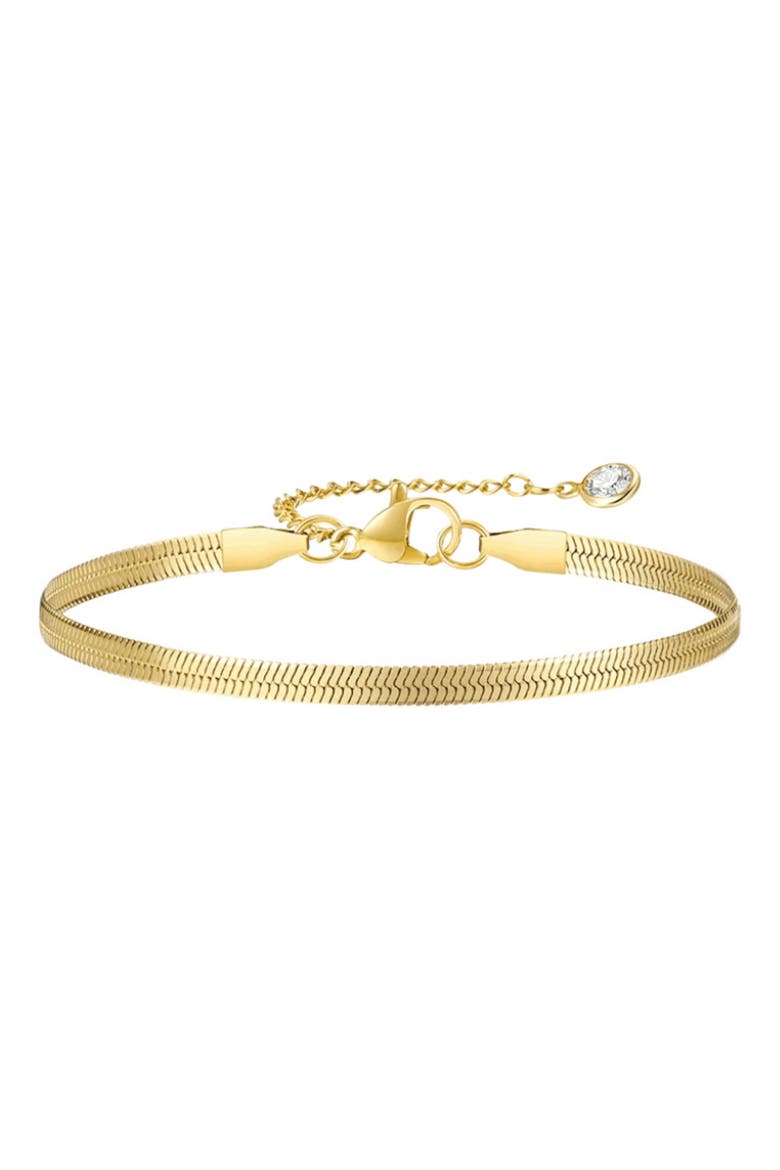 Chic Adjustable Gold Snake Chain Bracelet, Main, color, Gold