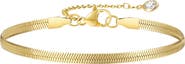 DLORIA Chic Adjustable Gold Snake Chain Bracelet