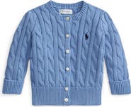 Ralph Lauren Cable Stitch Cotton Cardigan