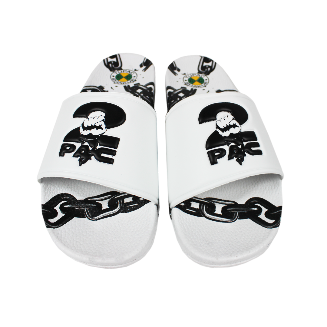 Cross Colours 2Pac Chain Slides, Main, color, White