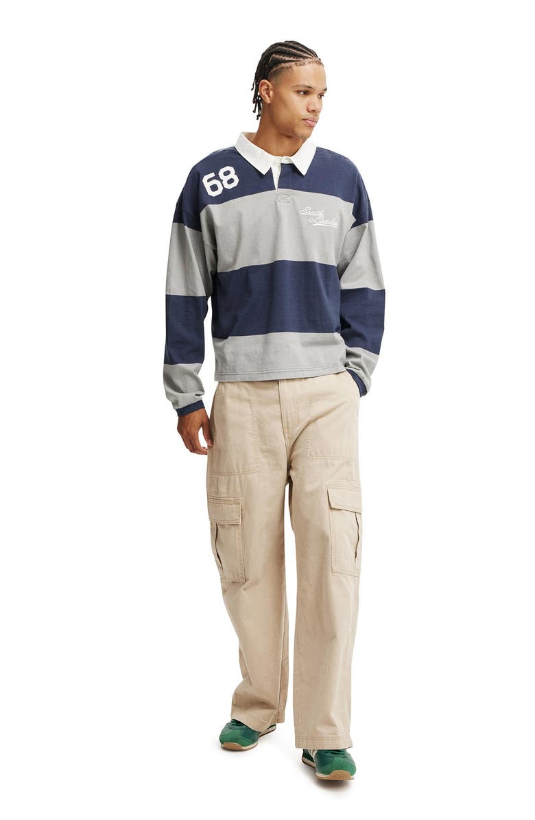 Cotton On Men's Cropped Fit Rugby Polo, Alternate, color,