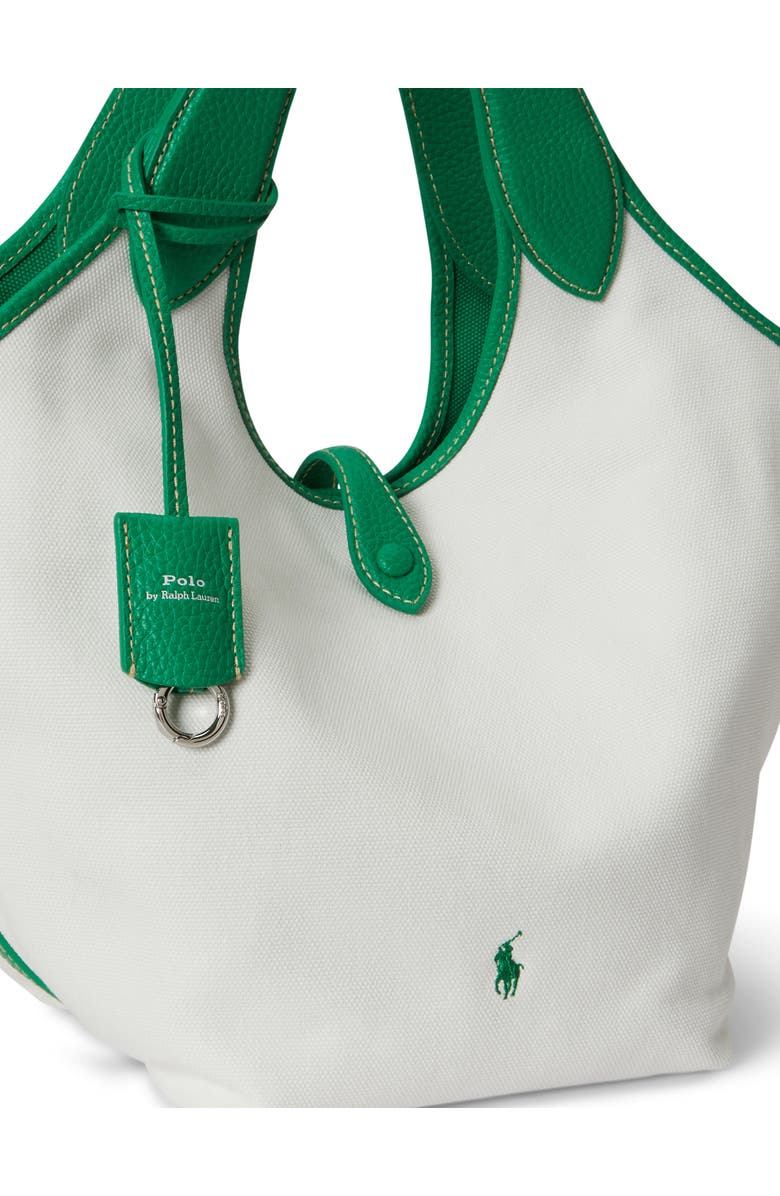 Polo Ralph Lauren Medium Play Canvas Tote, Alternate, color, Paper/ Parrot