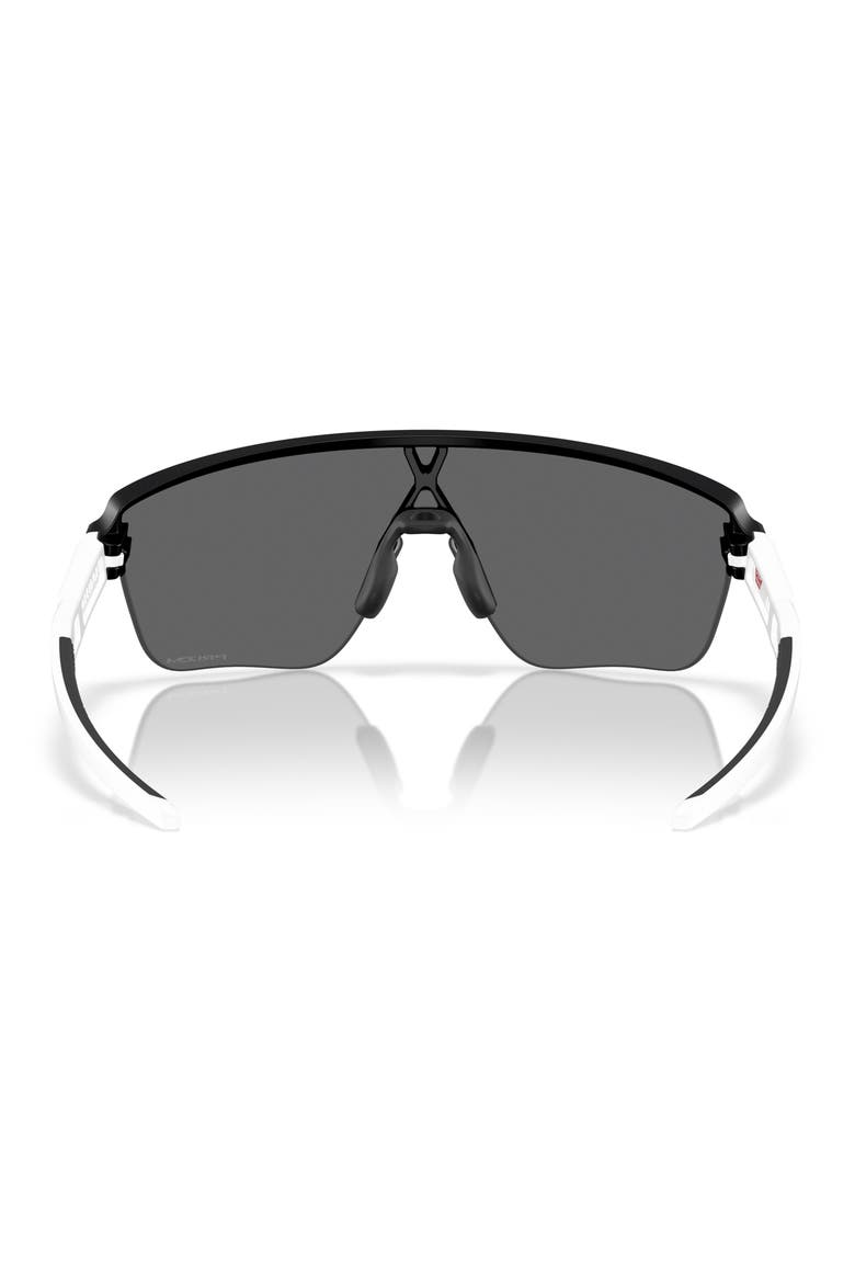 Corridor 142mm Semi Rimless Prizm™ Polarized Shield Sunglasses, Alternate, color, MATTE BLACK