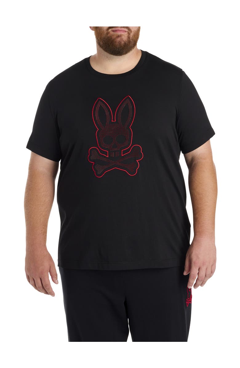 Psycho Bunny Big & Tall Jovan Graphic Tee, Main, color, Black