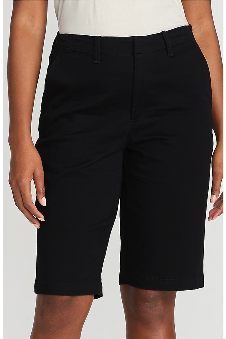 Elastic Back Classic 12" Chino Shorts, Main, color, Black