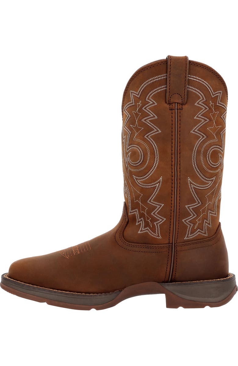 DURANGO Steel Toe Pullon Western Boot, Main, color, Brown
