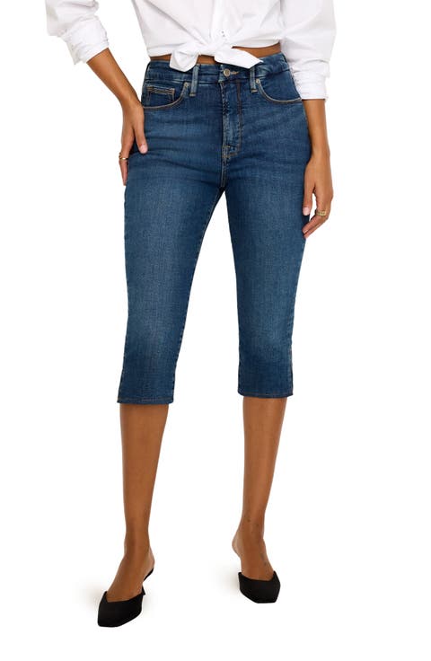 Good Denim Capris (Blue004) (Regular & Plus)