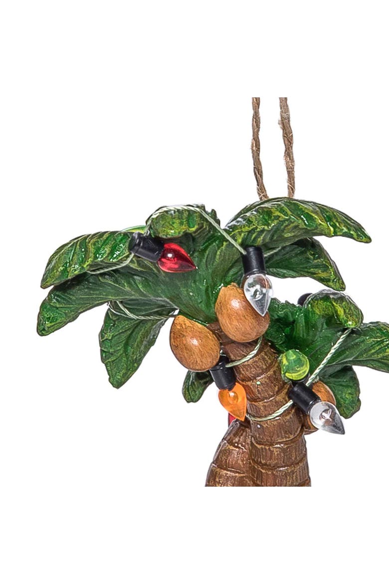 Christmas Palms Tree Ornament, Alternate, color, Green