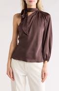 Renee C One-Shoulder Tie Top