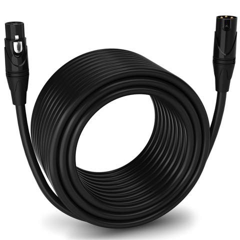 100 ft Balanced XLR Cable, Male to Female, 3 Pin Microphone Cable