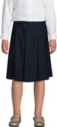 Lands' End School Uniform Girls Solid Box Pleat Skirt Below the Knee