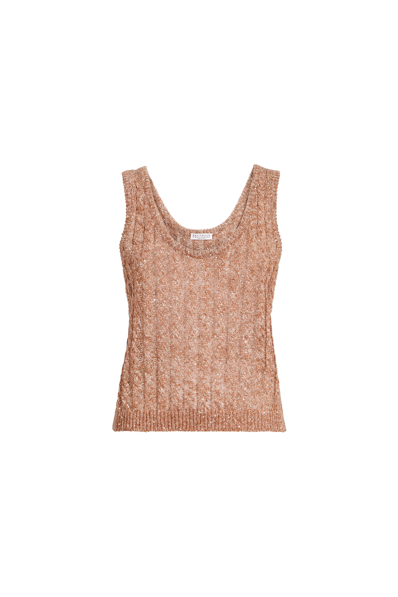 Dazzling cable top, Alternate, color, Brown