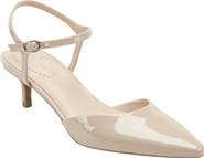 Bandolino Rose Ankle Strap Pointed Toe Kitten Heel Sandal