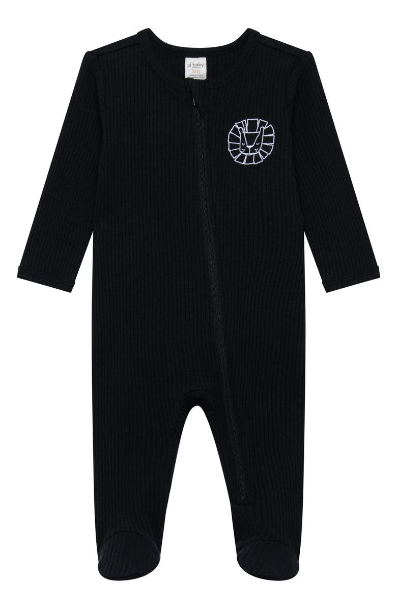 PL Baby by Petit Lem 2-Pack Full Zip Footie, Alternate, color,