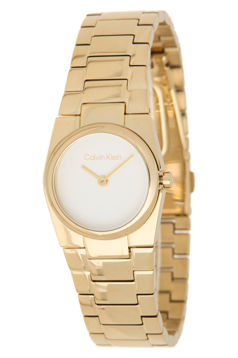 Unite Bracelet Watch, Main, color, WHITE/ GOLD